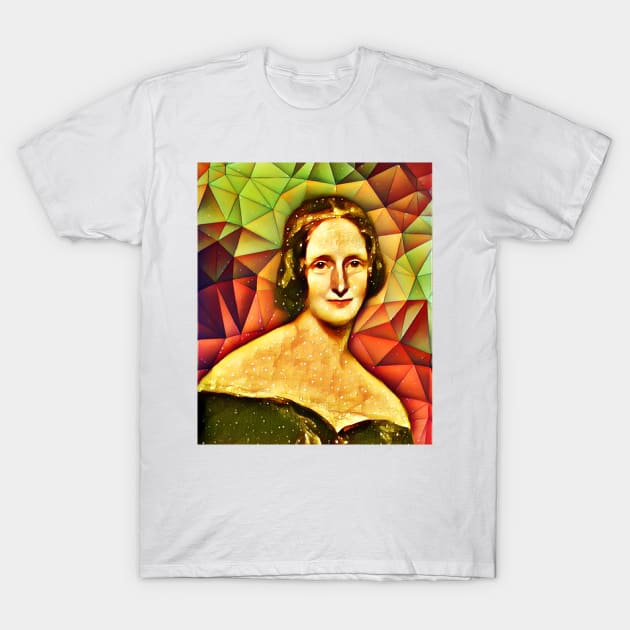 Mary Shelley Snow Portrait | Mary Shelly Snow Artwork 14 T-Shirt by JustLit